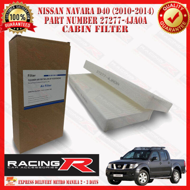 Cabin Filter ( 272774JA0A ) Fitted for NISSAN Navara D40 ( 2010 2014 ) 2011 2012 2013 4x4b
