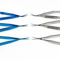 Castroviejo Corneal Scissors Capsule Membrane Scissors Titanium/Stainles Steel Ophthalmic Microsurgical Instruments