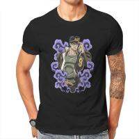 Funny Jojos Bizarre Adventure Jotaro Kujo Tshirts Men Cotton T Shirts Anime Manga Tee Shirt Classic Clothes