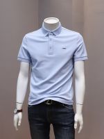 New men IDIJ summer collar short sleeve T-shirt 2023 mens half sleeve coat lapels male polo shirt