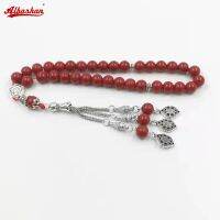 Donne Tasbih Pietra Rossa Gioielli Turchi Misbaha Bracaccialetto Musulmano Arabo Isico Accessori Moda 33 Rosmario Perlina