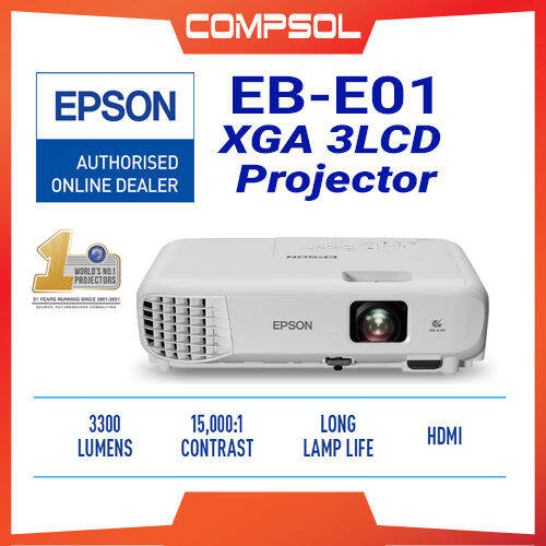 Epson EBE01 XGA 3LCD Projector Lazada