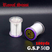 Royal Sissi 4หลอดแข็งแรงพิเศษและบาง100หลาต่อแกนม้วนด้ายรอกฟลาย50D ด้ายโพลีเจลปั่นด้ายแข็งแรง GSP