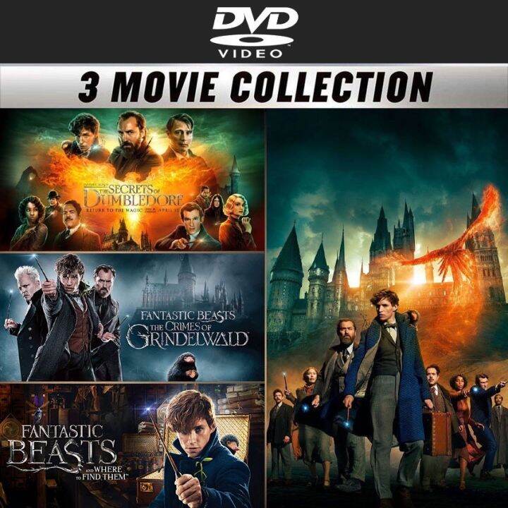 DVD DVD หนัง Fantastic Beasts สัตว์มหัศจรรย์ 3 Movie Collection ...