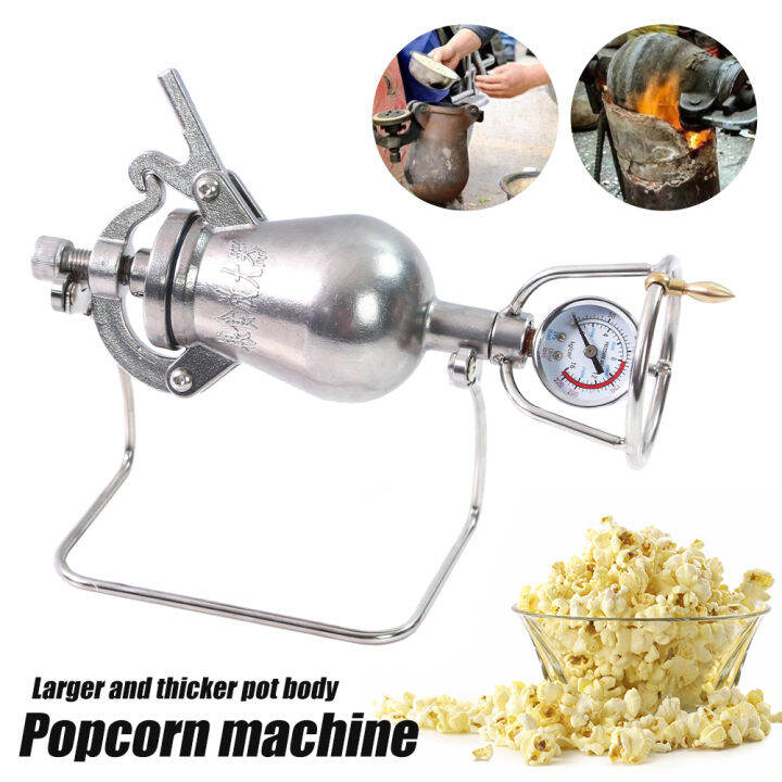 Mini Hand Popcorn Machine Food Amplifier Cannon Corn Puffing Maker  Professional