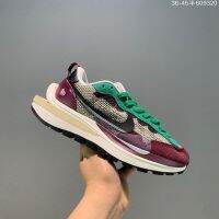 2023 HOT ✅Original NK* L- D- Wafle- x Saica- Breathable Fashion Running Shoes All Match Comfortable Sports Shoes Green Wiine Red （Free Shipping）