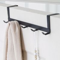 【YF】 Door Behind Hook 5 Hooks Clothes Coat Hat Towel Hanger Key Unbrella Wall Hanging Punch-free Bedroom Organizer Storage