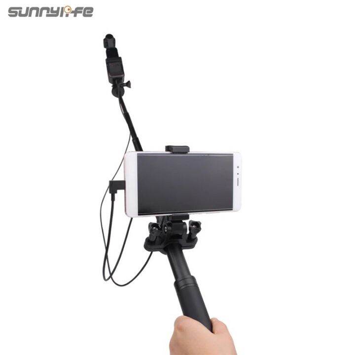 sunnylife-smartphone-bracket-holder-selfie-on-extension-rod-for-pocket-2-fimi-palm-2-osmo-pocket-action-gopro-10-9-8-7-6-max