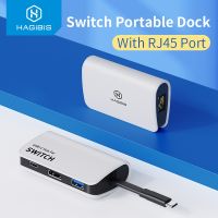 【LZ】✕☄  Hagibis-Dock Portátil para Nintendo Switch Dock de TV OLED Ethernet Tipo C para RJ45 Compatível com HDMI 4K Hub USB 3.0 Docking Station PD