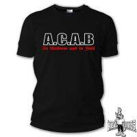 Ac/ab - In Uniform And Civilian เสื้อยืด เครื่องแบบพังก์ Skinhead Fck Cps 13/12S-5XL  79V8