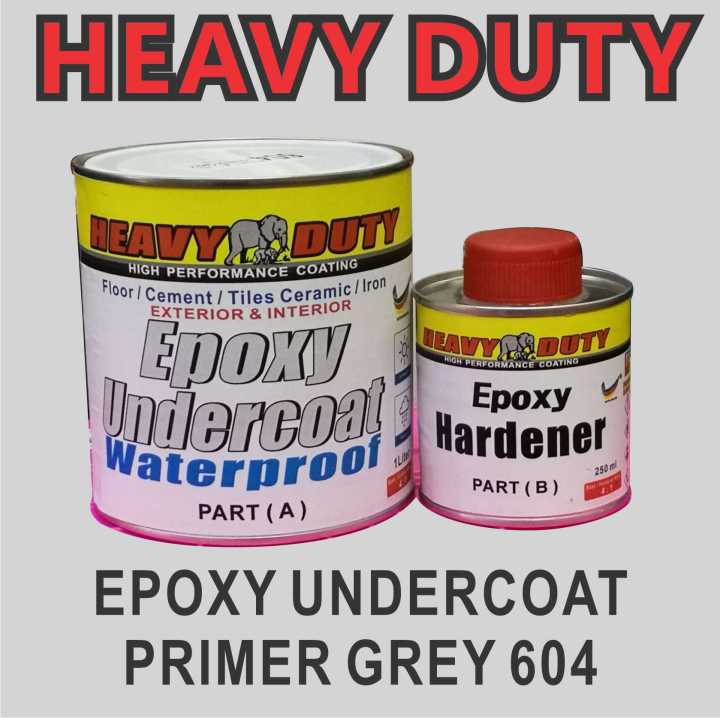 EPOXY UNDERCOAT ( 1L ) HEAVY DUTY PRIMER GREY 604 FOR TILES & CEMENT