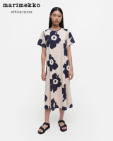 MARIMEKKO KALLIOKIELO 2 JUHLAUNIKKO เดรสแขนสั้น ลายดอกไม้