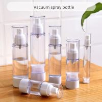 Wholesale 30ml100ml Portable Transparent Vacuum Bottle Mini Vacuum Empty Spray Bottle Pumping Lotion Dispenser Bottle Plastic Press Bottles Lotion Refillable Container EmptyBottle Cosmetic Containers Organize Tools