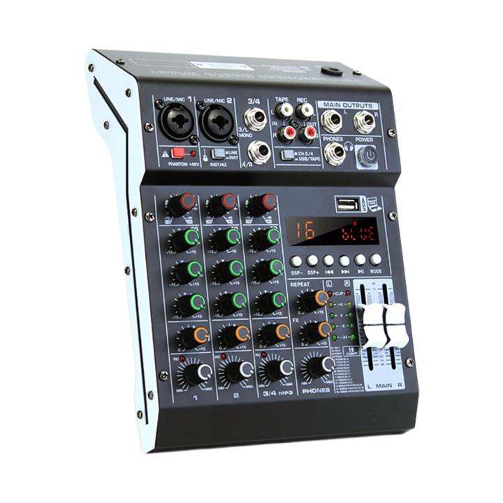 Audio Mixer Analog Mixer Phantom Power Quality Knob Plug And Play Sound