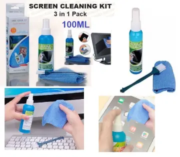 3in1 Screen Cleaning Kit for Laptops, Mobiles, LCD, LED, Computers