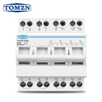 4P 63A 3เฟส TOMZN MTS Dual Power Manual Transfer Isolating Switch Interlock Circuit Breaker