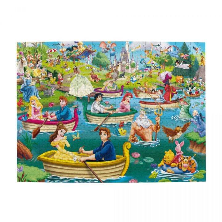 disney-fun-on-the-water-wooden-jigsaw-puzzle-500-pieces-educational-toy-painting-art-decor-decompression-toys-500pcs