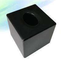 Tissue Box Holder Square Tissue Box Cover Tissue Dispenser Box for for Bathroom Bathroom Vanity Countertop ( Black ) Tissue Holders