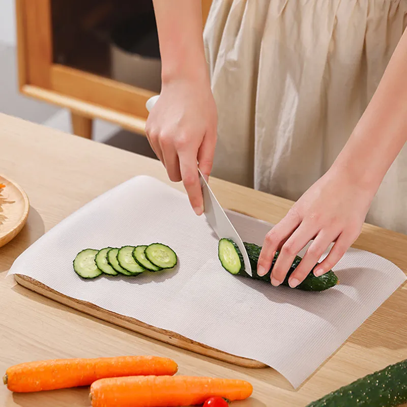 1pc Disposable Cutting Board Paper, Kitchen Fruit And Vegetable Chopping  Mat, Anti-mildew Kitchen Cutting Pad