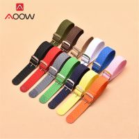 lumude 14/16/18/20/22mm Weave Nylon Strap for Perlon Canvas Sport Watchband Colorful Fashion Men Women Band Bracelet Accessories Belt