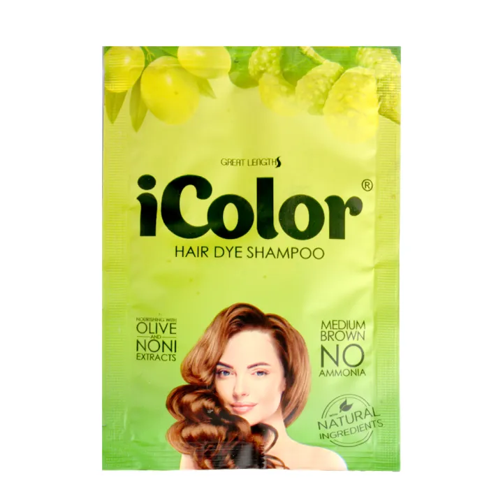 ICOLOR Shampoo-in Hair Color 30ml - Medium Brown | Lazada PH