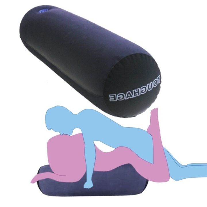 Toughage Sex Pillow For Couples Cylindrical Soft Inflatable Portable Long Round Bolster Roll 