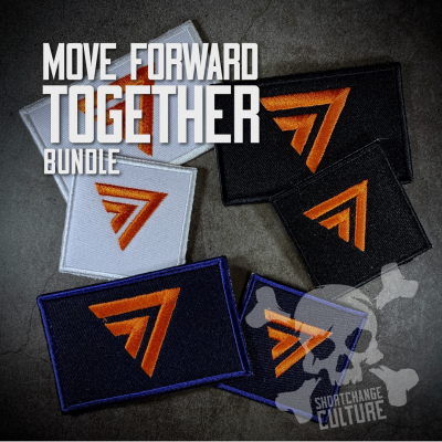 ตัวรีดติดเสื้อ ตัวรีดลายปัก อาร์มปัก โลโก้ของพรรคก้าวไกล Move Forward Together Patch Bundle