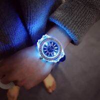 【YF】ﺴ  Flash Led Personality Trends Students Lovers Jellies Woman Mens  WristWatch