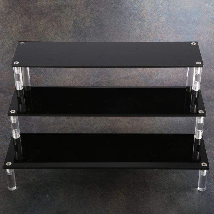 3 Tier Black Metal Cupcake Holder, Dessert Display Riser Stand for