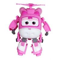 หุ่น Mainan Super Wings ABS ขนาดใหญ่15ซม. ของแบรนด์100% หุ่นยนต์แปลงร่างบนเครื่องบินของเล่นหุ่นแอ็กชันสำหรับเป็นของขวัญคริสต์มาส