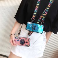 For OPPO A5 2020/A9 2020 3D Retro Camera style soft tpu cover case coque with Lanyard and Wrist band For OPPO A5 2020/A9 2020