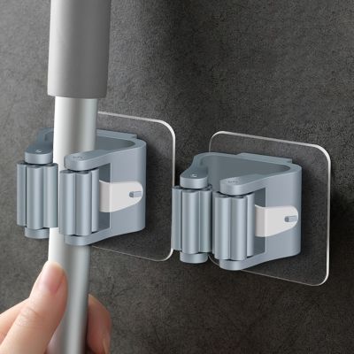 1/3/4pcs High Quality Home Storage Rack Bathroom Suction Hanging Pipe Hooks Wall Mounted Mop Organizer Holder Brush Broom Hanger Picture Hangers Hooks