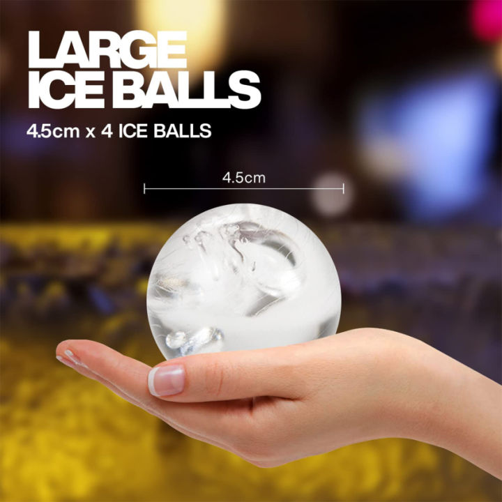 Pcs Ice Ball Molds Bpa Free 6cm Diameter Silicone Ice Ball Maker