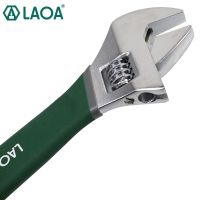 LAOA Anti-slide Universal Monkey Wrench Adjustable Spanner Adjust Wrenches With Scale Stainless steel Key Hand tools