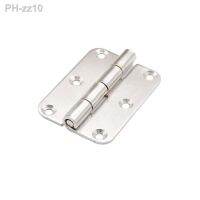 3 Stainless Steel Rounded Electromechanical Case Flat Open Cabinet Door Hinge 70x50x2mm