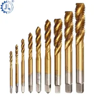 【CW】 1pc/9pc Manual Thread Cutting Screw Tapping Set Bit M2-M12 Titanium Carbide