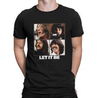 The Beatle Band Let IT BE T เสื้อ Grunge Men Tees ฤดูร้อนเสื้อผ้าโพลีเอสเตอร์ Crewneck TShirt