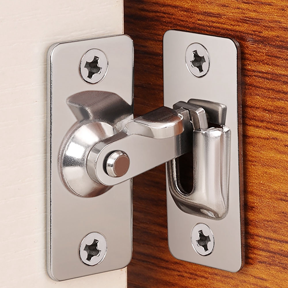 MRT53浴室不锈钢装饰用品门锁滑动直角锁锁扣