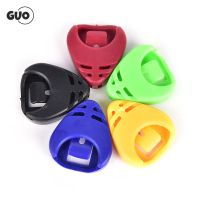 5pcs Guitar Picks Box Durable Guitar Picks Box Holder Case Electric Acoustic Guitar Parts Plastic Material Guitar Accessories