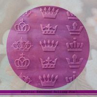 1 Piece Crown Acrylic Textured Embossed Rolling Pins Kitchen Accessories Fondant Sugar Craft Cake Decorating Tools Bread  Cake Cookie Accessories