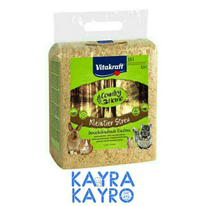 Vitakraft Small Animal Litter 15 L (1 kg) Serbuk Kayu Alas Kandang Kelinci Hamster Marmut