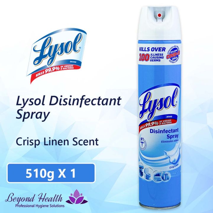 Lysol Disinfectant Spray Crisp Linen Scent 510g Big Sale Beyond Home Watsons Snr Official Store 5115