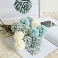 【DT】 hot  29cm Artificial Flower Dandelion Single Head Thorn Ball Family Wedding Simulation Flower Hand Bouquet Road Lead Flower