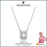 ?Swarovski?สร้อยคอจี้เพชรสีขาวเหลี่ยมตัดเหลี่ยมมิลเลนเนีย S925 สร้อยคอแฟชั่นสตรีเงินสเตอร์ลิงของขวัญวันเกิดวันวาเลนไทน์