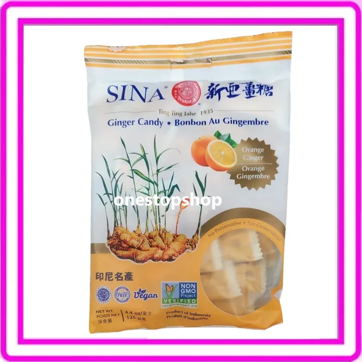 Sina Ginger Candy Orange Flavor 125g Lazada PH