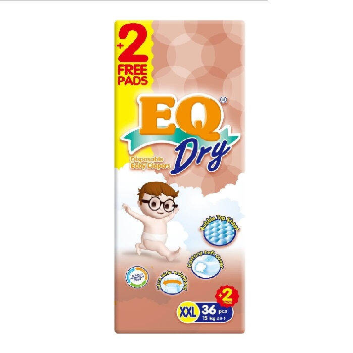EQ Dry Jumbo Pack XXL 36's Tape Baby Diapers Lazada PH