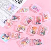 5pcs 1:12 Scale น่ารัก mini dollhouse Miniature ขวดเครื่องดื่มเค้กขนม Bento อาหารแกล้งทำเป็นเล่นอาหารของเล่นอุปกรณ์ครัว