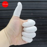 ⭐100PCSSET⭐Finger Cots Latex Anti-Static Durable Natural Latex Anti-Static Finger Cots for Eyebrow Extension