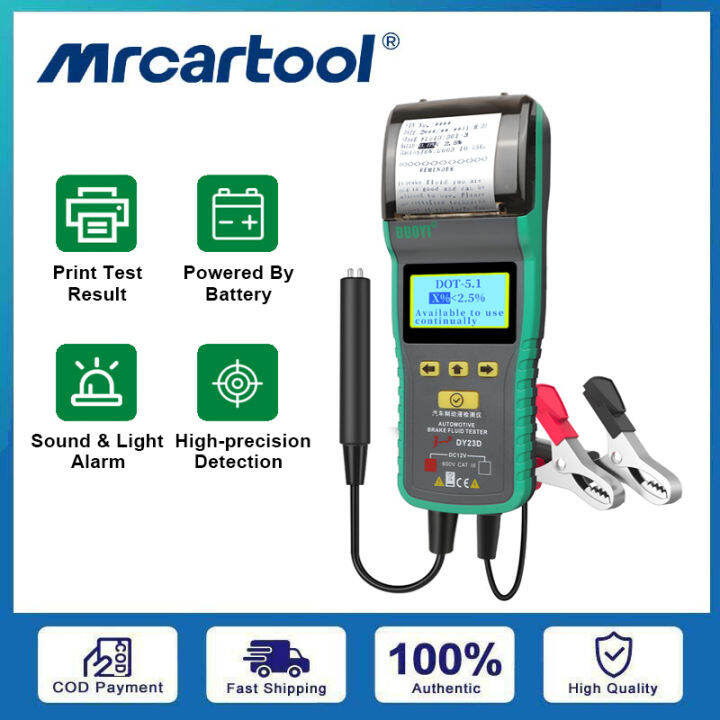 MRCARTOOL DUOYI DY23D Car Brake Fluid Tester with Printer For DOT3