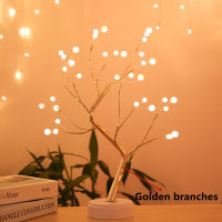 Night Light Mini Christmas Tree Copper Wire Garland Lamp For Home Bedroom Decor Fairy Lights Luminary Usb LED Holiday lighting
